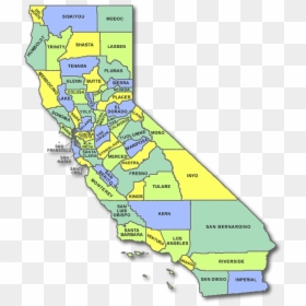 California State Outline Png -central California Counties - All The Countries In California, Transparent Png - georgia state outline png