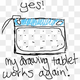 Oh My Gosh My Drawing Tablet Works Again - Line Art, HD Png Download - line drawing png