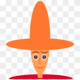 Sombrero,headgear,orange, HD Png Download - sombrero clipart png