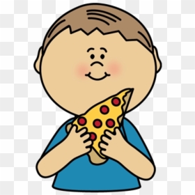 Eating Kid Pizza Clipart Transparent Png - Eating Pizza Clip Art, Png Download - kids drawing png