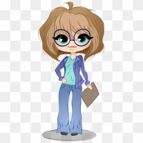 And Information Management Transparency Business Stock - Business Woman Chibi, HD Png Download - key clipart png