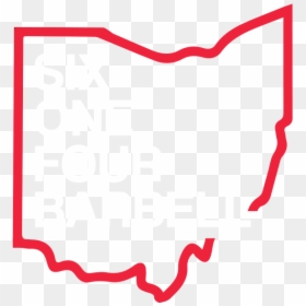 Six One Four Barbell - Ohio State Outline Jpg, HD Png Download - barbell clipart png