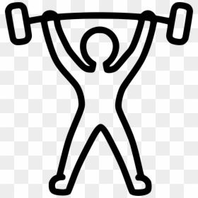 Weightlifting Powerlifting Weightlift Powerlift Barbell - Blue Weight Lifting Icon, HD Png Download - barbell clipart png
