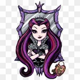 Apple White And Raven Queen Book Art Ever After High - Raven Queen Ever After High Characters, HD Png Download - raven clipart png