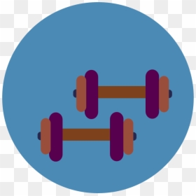 Circle, HD Png Download - barbell clipart png