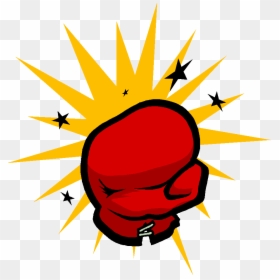 Boxing Gloves Punching Clip Art - Cartoon Boxing Glove Punch, HD Png Download - boxing gloves clipart png