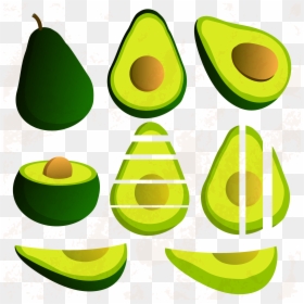 Graphic Design Pear Icon Characteristic - Avocado Graphics, HD Png Download - avocado clipart png