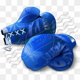 Collection Of Free Blued - Blue Boxing Gloves Icon, HD Png Download - boxing gloves clipart png
