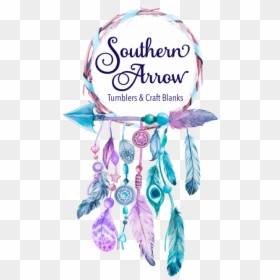 Southern Arrow Creations - Dream Catcher Logo, HD Png Download - feather arrow png