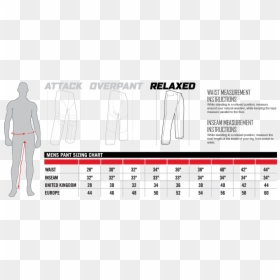 Inseam Measurement Chart Mens, HD Png Download - pants icon png