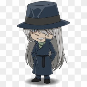 Detective Conan Gin Chibi, HD Png Download - case closed png