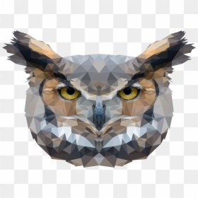 Sowapolygonart - Owl Polygon Png, Transparent Png - owl.png