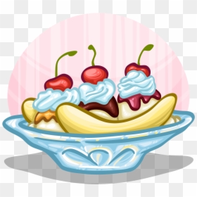 Banana Split Cartoon Png, Transparent Png , Png Download - Transparent Background Banana Split Ice Cream Clipart, Png Download - banana .png
