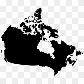 Black Map Of Canada, HD Png Download - island icon png