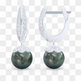 Elegant Pearl Dangle Earrings - Earrings, HD Png Download - pearl frame png