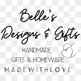 Belle"s Designs & Gifts - Calligraphy, HD Png Download - pearl frame png
