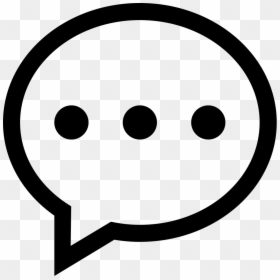 Speech Bubble With Dots, HD Png Download - speech bubble manga png