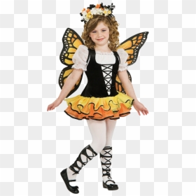 Monarch Butterfly Costume - Girls Costumes For World Book Day, HD Png Download - tinkerbell wings png