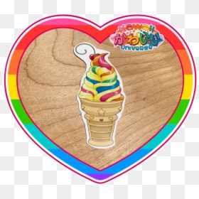Cute Soft Serve Birthday Icecream Sticker, HD Png Download - gelato png