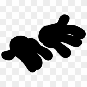 Mickey Hands Png Free Transparent Clipart - Illustration, Png Download - mickey gloves png