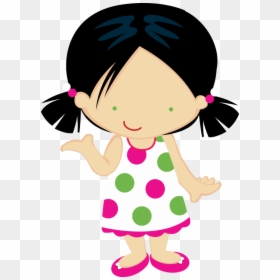Ni O Bonito Animado - Clipart Girl Saying Hi, HD Png Download - lol doll png