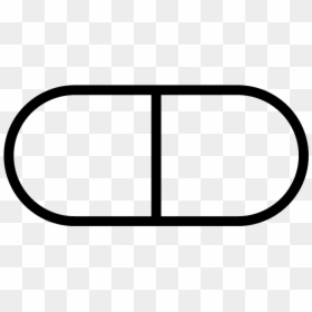 Icon Pill Black - Line Art, HD Png Download - pharmacy icon png