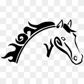 Transparent Horse Jumping Clipart - Horse Sketch Cdr, HD Png Download - head icon png
