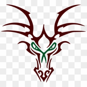 Small Tribal Dragon Tattoo, HD Png Download - head icon png