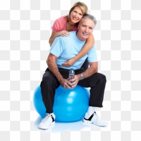 Fitness Couple Png -older Couple, Transparent Png - fitness couple png