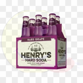 Henry"s Hard Grape - Henry's Hard Grape Soda, HD Png Download - grape soda png