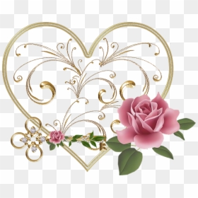 Love Romantic Flower, HD Png Download - heart png gif