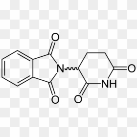 Thalidomide 2d Skeletal Wavy - Thalidomide Structure, HD Png Download - wavy png