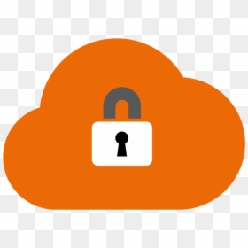 Orange Cloud Transparent Icon, HD Png Download - privacy icon png