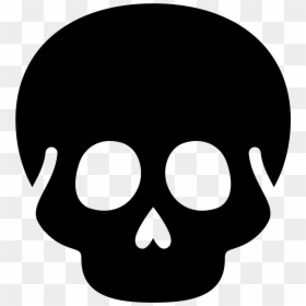 Skull Filled Icon An Empty Skull Mandible Missing Clean - Flat Icon Skull, HD Png Download - skull and crossbones icon png
