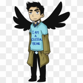 Funny Supernatural Castiel Dean Sam Winchester Hellredsky - Sam X Dean Fanart, HD Png Download - sam and dean png