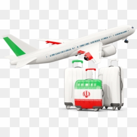 Luggage With Airplane - Lebanon Airplane, HD Png Download - luggage icon png