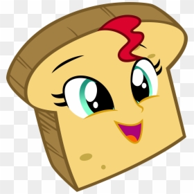 Clip Art Cartoon Toast - Sunset Shimmer Bread, HD Png Download - bread cartoon png