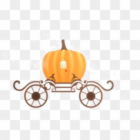 Pumpkin - Wagon Silhouette, HD Png Download - pumpkin carriage png