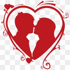 Heart Kiss, HD Png Download - kiss vector png