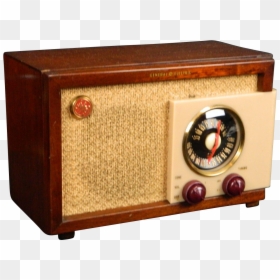 Vintage 1948 General Electric Am & Fm Radio Model - Drawer, HD Png Download - vintage radio png