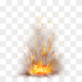 Fire Flame Sparkling Ground Explosion Png Image - Transparent Bullet Fire Png, Png Download - light explosion png