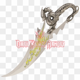 Yellow Fire-breathing Dragon Dagger - Medieval Clothing Peasant Girl, HD Png Download - fire sword png