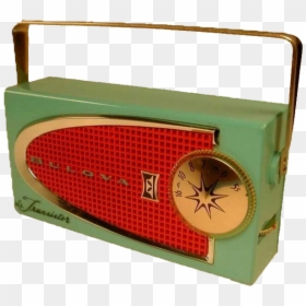 Transparent Beach Blanket Clipart - Quartz Clock, HD Png Download - vintage radio png