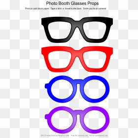Glass Clipart Prop - Booth Glasses Prop Templates, HD Png Download - props png