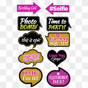 Sweet16 Props Set - Prop Signs, HD Png Download - props png