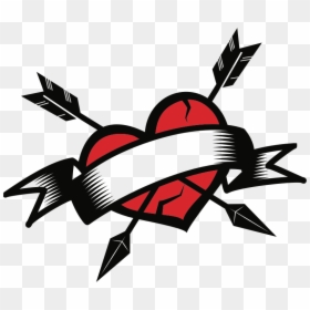 Pierced Heart - Clip Art, HD Png Download - png cracks