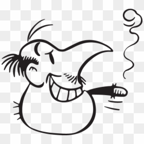 Clip Art Man With Cigar - Cartoon, HD Png Download - cartoon cigar png