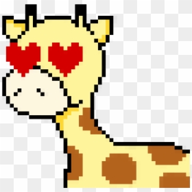 Circle Sprite Pixel Art, HD Png Download - cute giraffe png