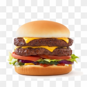 Double Beef Burger, HD Png Download - bacon cheeseburger png