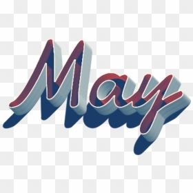 May 3d Name Logo Png - Calligraphy, Transparent Png - month png